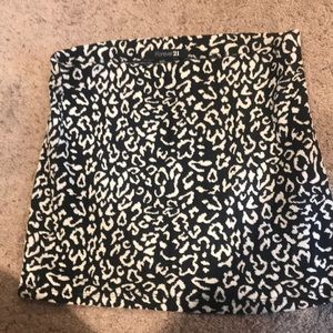Cheetah print skirt